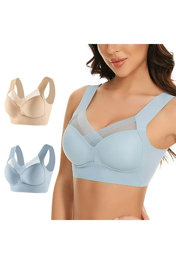 bras for women Posture Correcting Bra Wireless Push Up Comfort Bra Breathable Deep Cup Bra Ergonomic Posture Bras for Women M + 6XL