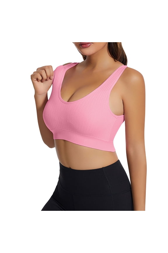 bras for women Womens Large Bra Bra Plus Wrap Chest No Steel Ring Anti Stray Bra Fitness Yoga Bra RD1 + M