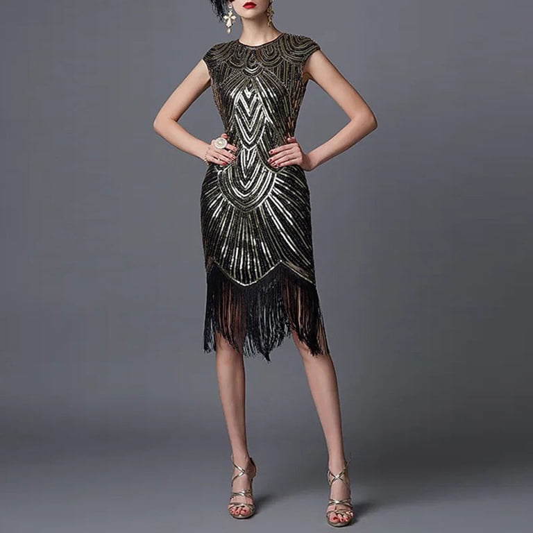 Rigardu dresses for women Women Fashion 1920s Vintage Casual Gothic Dress Plus Size Sequin Tassel 20s Girl Costume Party Dress womens dresses A + XXL - Walmart.com Rigardu dresses for women Women Fashion 1920s Vintage Casual Gothic Dress Plus Size Sequin Tassel 20s Girl Costume Party Dress womens dresses A + XXL - Walmart.com