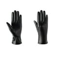 thumbnail image 1 of Rigardu gloves for women Winter Womens PU Gloves Black Touchscreen Leather Gloves Soft Warm Black+L, 1 of 9