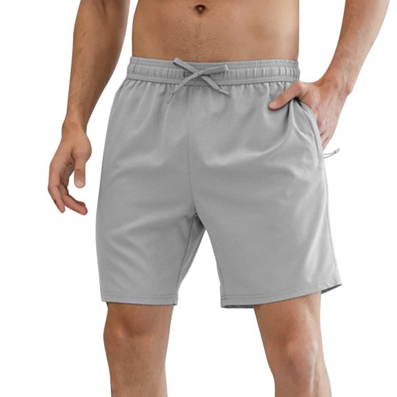 Rigardu mens shorts Male Spring And Summer Solid Color Shorts Ice Sense Zipper Pocket Slit Trousers Large Size Rope Five Point Pants shorts for men pants for men GY2   XL