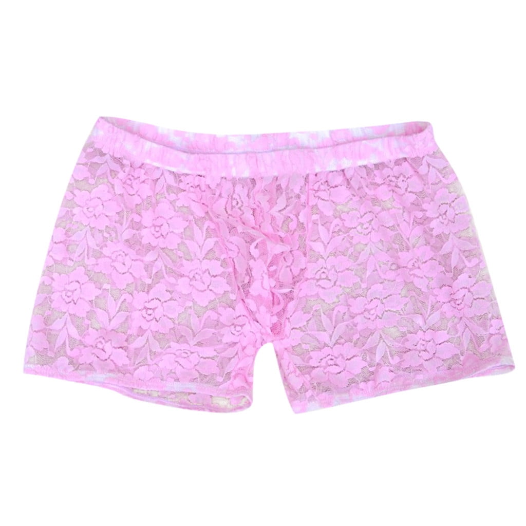 Rigardu mens underwear Lace Men's Transparent Rose Underwear Mesh ...