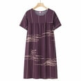Rigardu pajamas for women Summer Cotton Silk Short Sleeved Sleep Dress