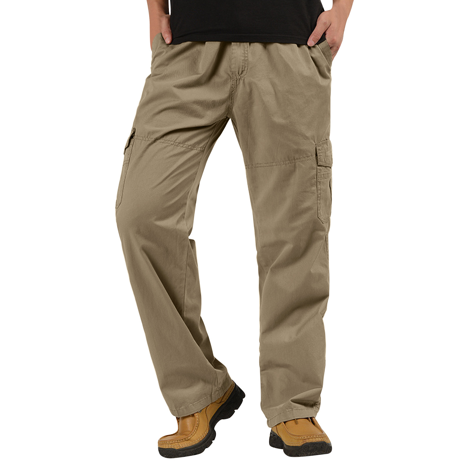 Rigardu pants for men Mens Fashion Casual Loose Cotton Plus Size Pocket ...