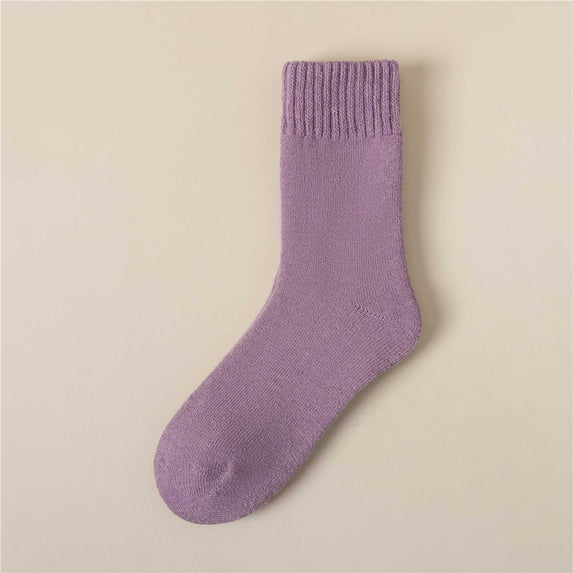 Rigardu socks for women Thermal Socks For Men And Women Heated Winter Boot Socks Insulated For Cold Weather Warm Fuzzy Socks Gifts For Women Purple+One size