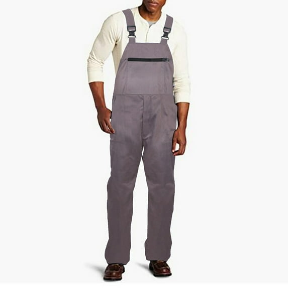 Rigardu suit for men Men's Denim Bib Overalls Mens Relaxed Fit Overalls Workwear With Adjustable Straps And Convenient Tool Pockets Grey+XL