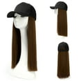 Rigardu sun visors for women Hat Long Hair Attached Hair Wig Hair