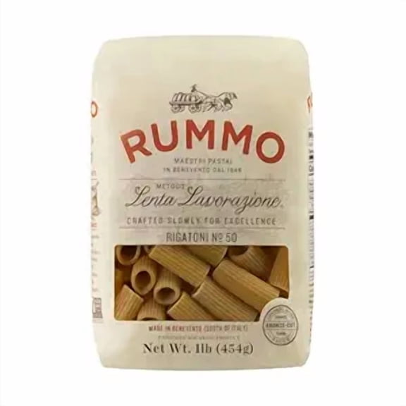 Rigatoni Pasta N.50 - Rigatoni Pasta Noodles, Italian Tube Pasta, Bronze Cut Pasta, Dry Pasta, Durum Wheat Pasta - 12 Ounce ()