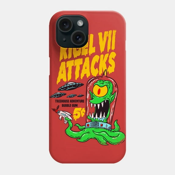 Rigel VII Attacks Protective Cover for iPhone 11–17 Pro Max Retro Sci-Fi Art