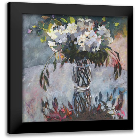 Riger, Sue 12x12 Black Modern Framed Museum Art Print Titled - Garden Party Arrangement