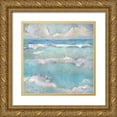 thumbnail image 1 of Riger, Sue 26x26 Gold Ornate Wood Framed with Double Matting Museum Art Print Titled - A Day at the Beach I, 1 of 4