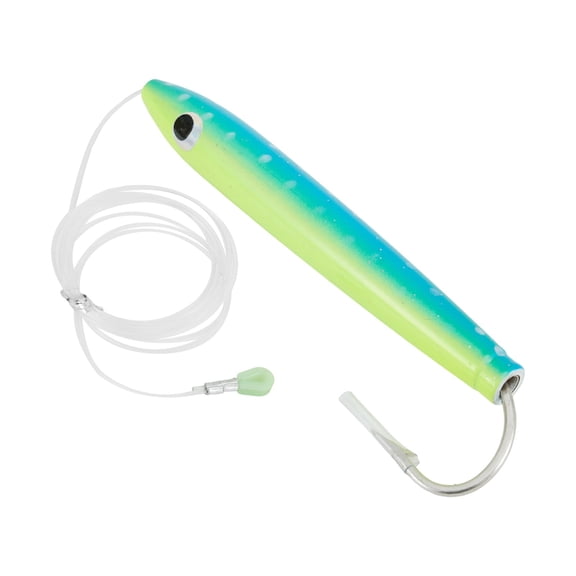 Rigged Cedar Tuna Lure for Trolling 15 5cm Bait for Catching Tuna and Others (blue)