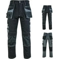 thumbnail image 1 of Riggermen Mens Cargo Pants with Holster Pockets Relaxed Fit Black, 32Wx32L, 1 of 6