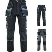Riggermen Mens Cargo Pants with Holster Pockets Boot Cut Black, 40Wx30L