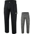 thumbnail image 1 of Riggermen Mens Cargo Work Pant Elasticated Waist Relaxed Fit Black, 30Wx30L, 1 of 9