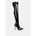 thumbnail image 1 of Riggle Long Patent Pu High Heel Boots, 1 of 9