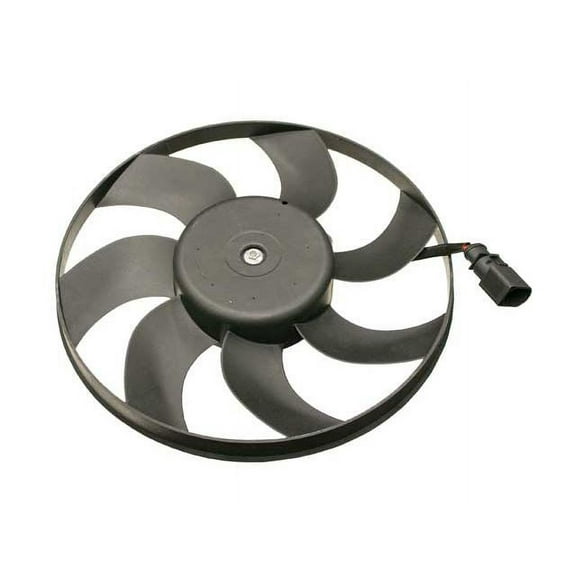 Right A/C Condenser Fan Assembly - Compatible with 2010 - 2014 Volkswagen Golf 2011 2012 2013