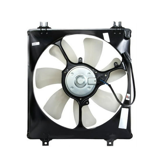 Right A/C Condenser Fan Assembly - Compatible with 2012 - 2014 Honda Crosstour 3.5L V6 2013