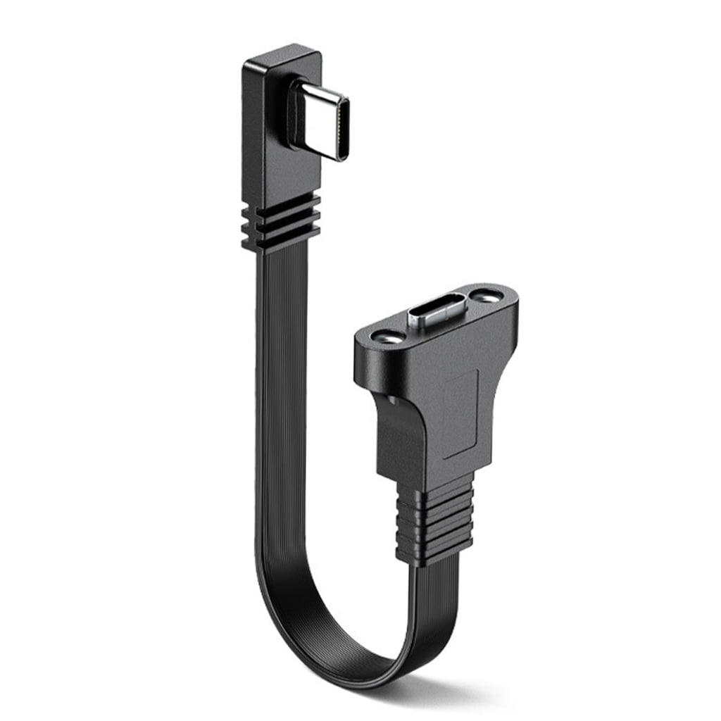 Right Angle 90 Degree Extension Cable USB C Male to Type C Female Data ...