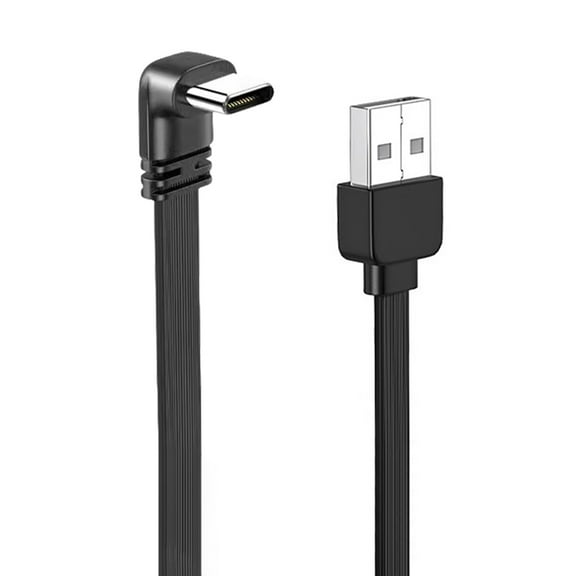 Right Angle 90 Degree Extension Cable USB Male to Type C Data Adapter Cord 65W Fast Charging