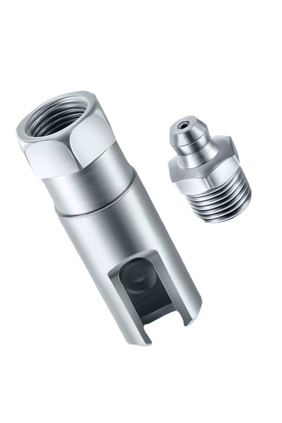 Right Angle 90 Degree Push-on Grease Coupler With 1/8 Inch NPT Threads