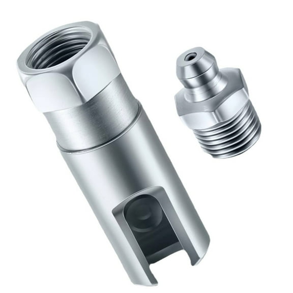 Right Angle 90 Degree Push-on Grease Coupler With 1/8 Inch NPT Threads