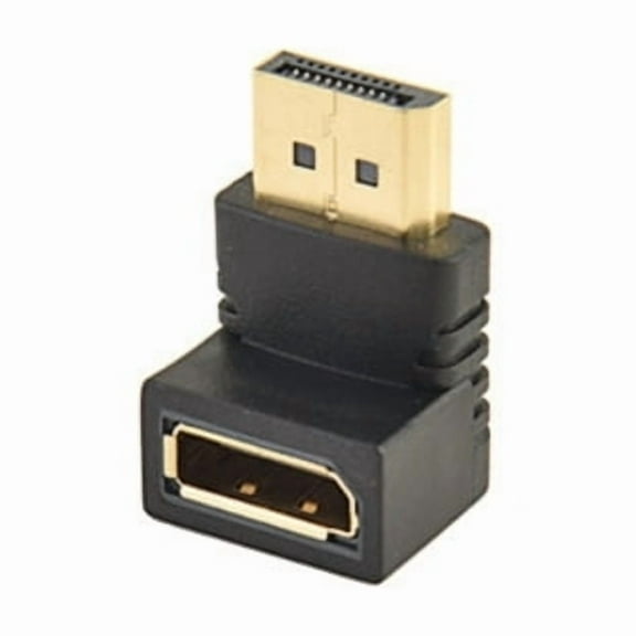 Right Angle Adapter Male to Female Gold Plateds Connectors for Space Saving