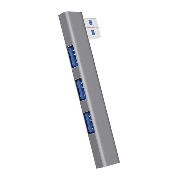 Right Angle Aluminum USB Hubs 4 Port Fast Speed 5Gbps Transfer Plugs Play Multiple Device Support