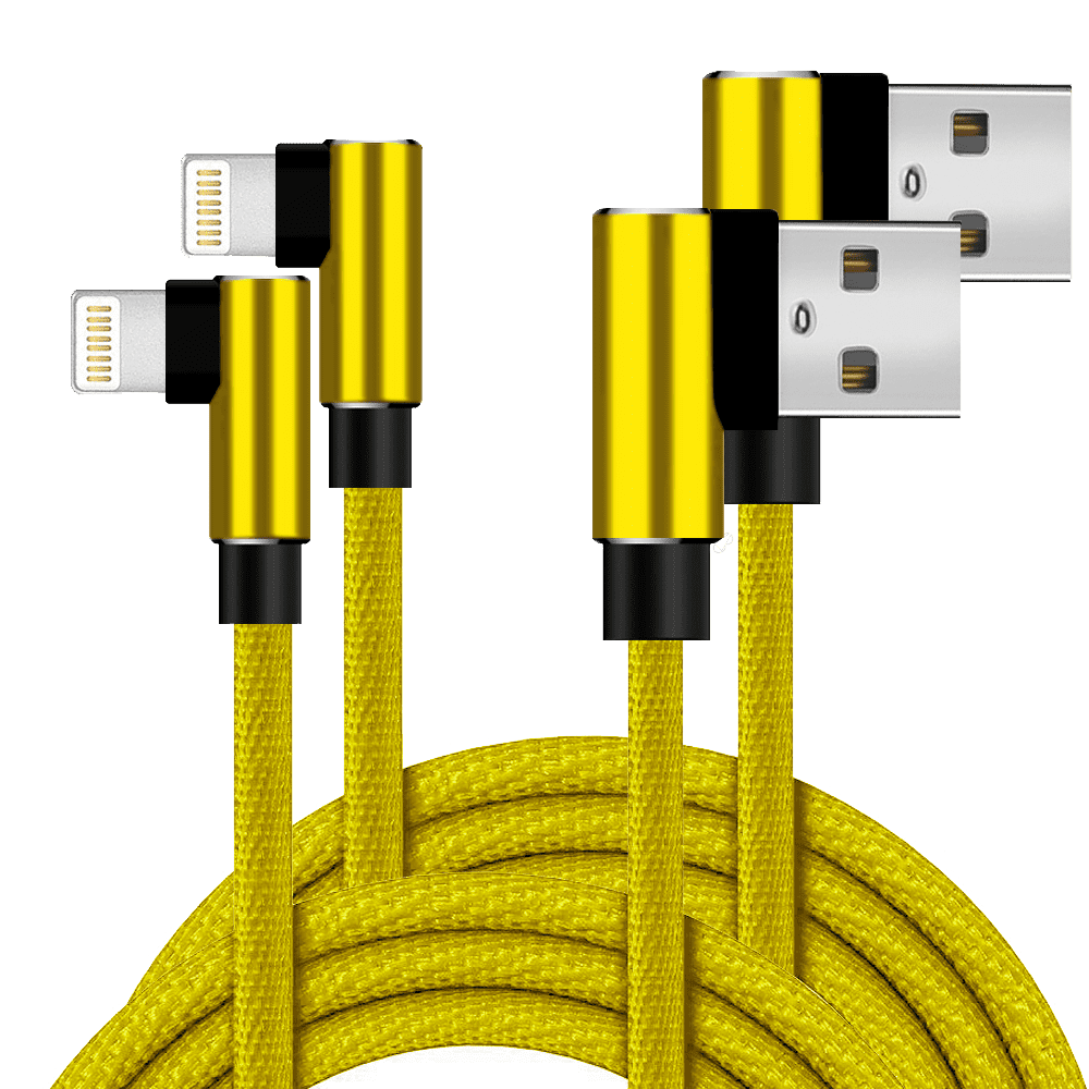 Right Angle Charger 10FT Cord 90 Degree Fast Data Cable Compatible