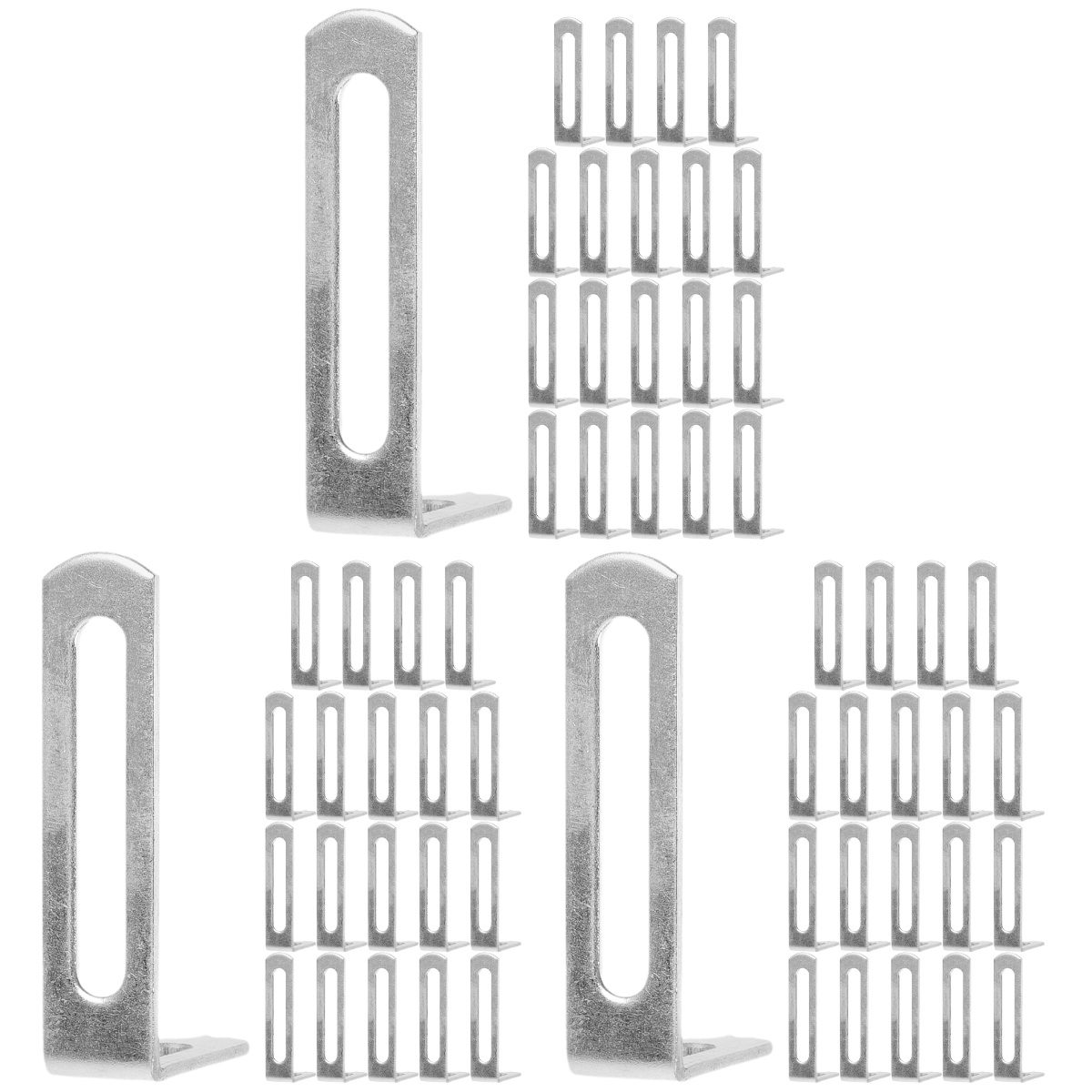 Right Angle Code Corner Accessories Shelf Brackets Heavy Duty Bookshelf Holder Small Iron 60 Pcs