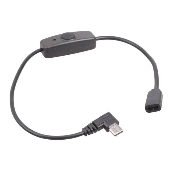 Right Angle Design USB C Extension Cord With Switching And Indicator For Convenient Charging In Compact Space 34cm