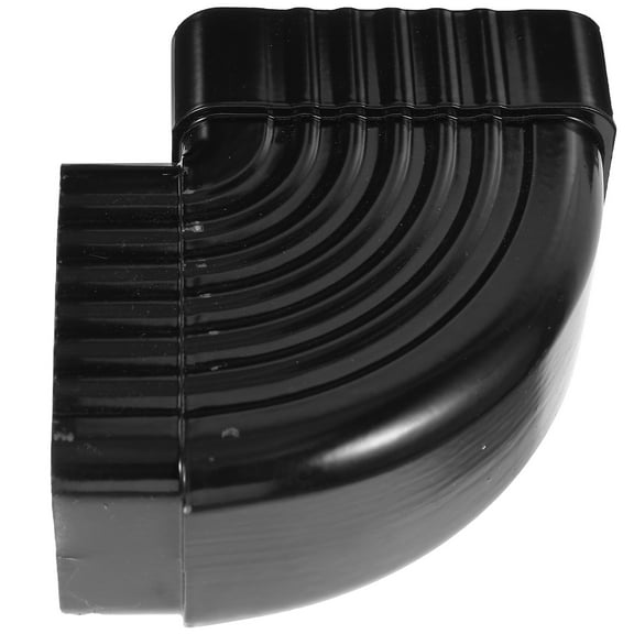 TABLZONE Right Angle Downspout Elbow Aluminium Alloy Rain Fitting Black 1Pack