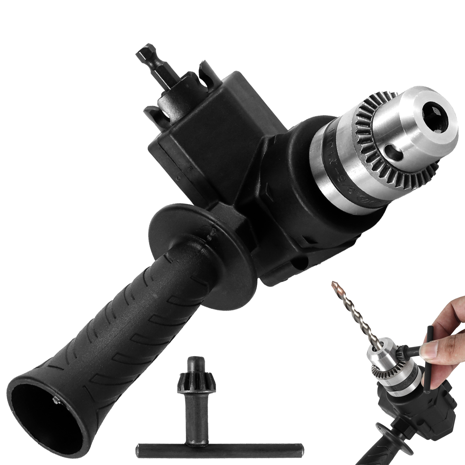 Right Angle Drill Attachment High Torque 90° Right Angle Drill Adapter