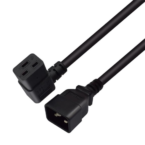 Right Angle IEC320 C19 to C20 Power Cable for Efficient Power Output 250V