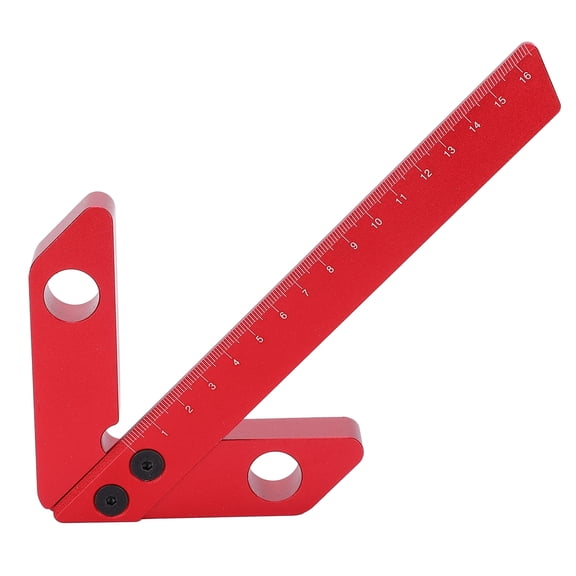 Right Angle Line Gauge 45/90 Degree Center Point Finder Ruler Woodworking Measuring Tool