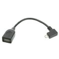 thumbnail image 1 of Right Angle Micro USB to USB On-The-Go Host OTG Cable Adapter, 1 of 3