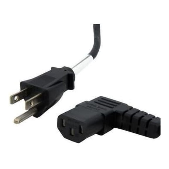 Right Angle Power Supply Line Cord, Pure Copper 3 Prong Hardwired Power Tool Cable Original Electric Cord for Exercise Treadmill Parts Work with L7 L8 Model # 14awg8