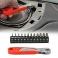 thumbnail image 1 of Right Angle Ratchet Wrench Screwdriver Socket Nut Set Magnetic Screwdriver Mini Wrench With Bits Kit Hand Tools, 1 of 12