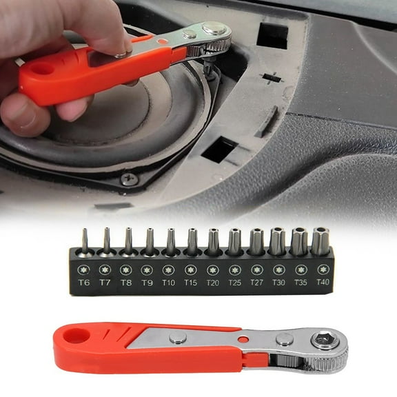 Right Angle Ratchet Wrench Screwdriver Socket Nut Set Magnetic Screwdriver Mini Wrench With Bits Kit Hand Tools