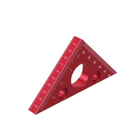 Right Angle Ruler,Aluminum Triangle Ruler Imperial and Metric Scales Machinist Carpenter's Measuring