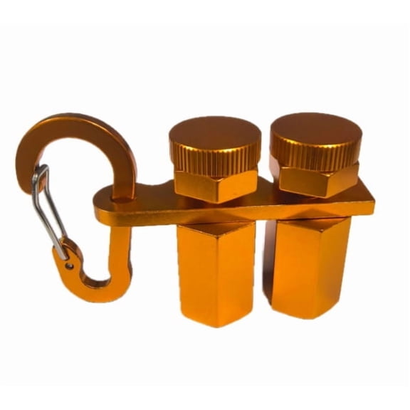 Stair Gauge Clamps for Framing Square,  Premium stair gauge Layout Tool with Carabiner & Holder, Extend Slot Framing Square Jig for Carpentry Men,golden yellow