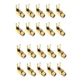 thumbnail image 1 of Right Angle Spade Fork & Binding Post - 4mm Banana Plug Socket - Spade Fork Connector for Speaker & Power & Amp(20 Pack),20 x Spade Adapter Plugs,gold, 1 of 8