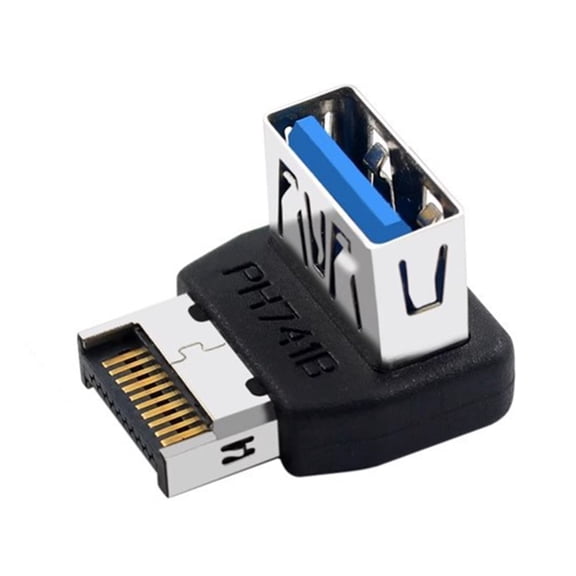 Right Angle USB 3.1 Type E Connectors 90 Degree Bend Motherboards Extension Cable No SignalLoss