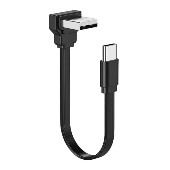 Right Angle USB C Male to USB A Male Data Sync Cable with 480Mbps Speed USB C Charger Cable Broad Compatibility