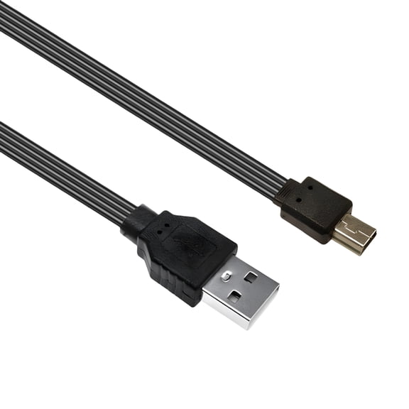 Right Angle USB to Mini USB Right Angle Data Cable Flexible Silicone Cord Perfect for Smartphones Tablets Laptop