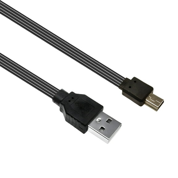 Right Angle USB to Mini USB Right Angle Data Cable Flexible Silicone Cord
