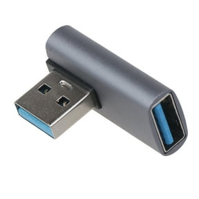 Right Angle USB to USB Adapter 90 Degree USB to USB 3.0 Converter Connector for Laptop 10Gbps Data Sync