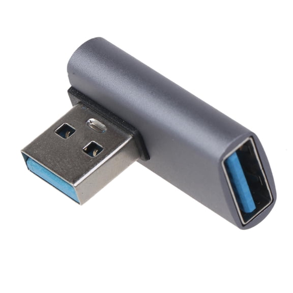 Right Angle USB to USB Adapter 90 Degree USB to USB 3.0 Converter for Laptop