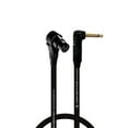 thumbnail image 1 of Right Angle XLR Female to Right Angle 1/4" TS - 0.5 Feet - Black - Pro 3-Pin Microphone Connector for Powered Speakers, Audio Interface or Mixer for Live Performance & Recording 0.5 Feet Black, 1 of 7