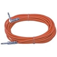 thumbnail image 1 of Right Angle to Straight 1/4 Instrument Cable 20 ft long - ORANGE, 1 of 1